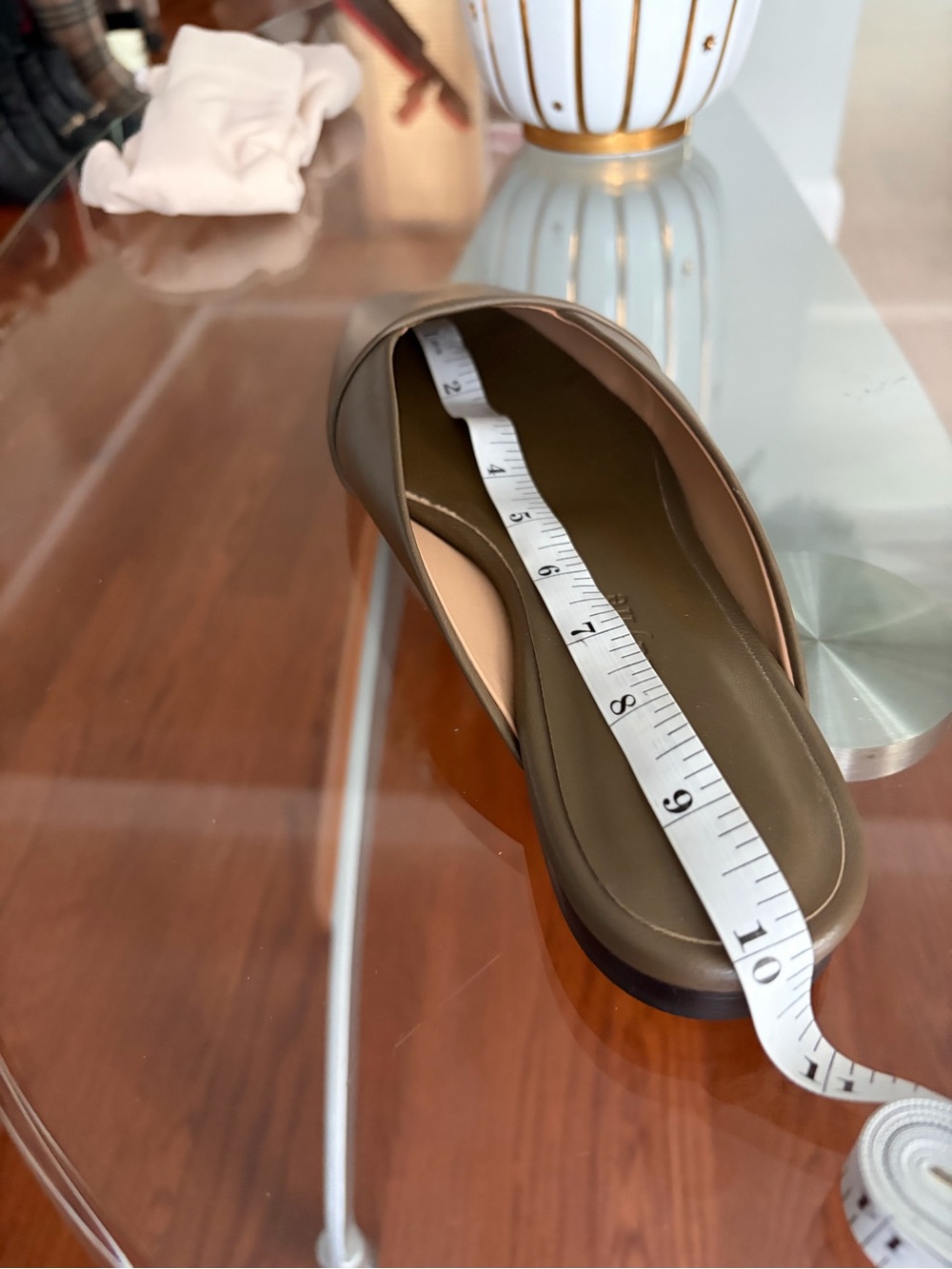 NWOB. $545 Jenni Kayne Mia Mule Leather Square Toe Flat Shoe Earthen Green Sz 39 - Picture 16 of 16
